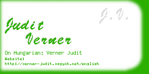 judit verner business card